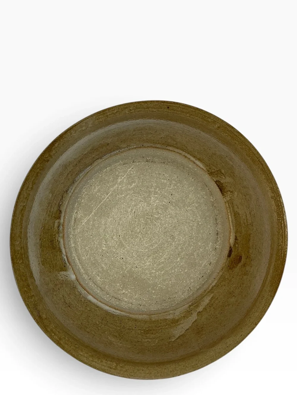“Love Is Patient” Studio Pottery Bowl By Artist Bryan Becker Blue/Brown